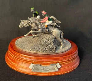 "The National" Horse Race Figurine Craftsman Studio Horse and Rider Jumping - Picture 1 of 7