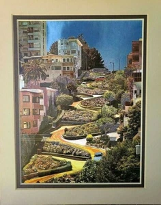 Michael F. Ingbar Art Co. Inc Metal Etching From England - Lombard Street - S.F. - Picture 1 of 4
