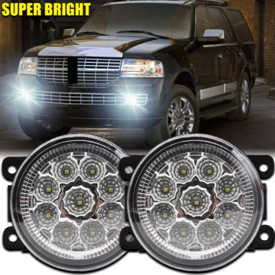 Par de luces antiniebla para parachoques delantero aptas para Lincoln Navigator 2007 2008-2014 lente transparente Foto 1 de 4