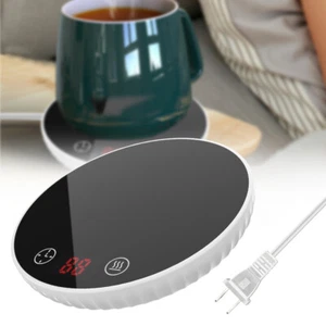 Electric Coffee Mug Warmer Tea Milk Drink Heater Pad for Office Home Coasters - Picture 1 of 12