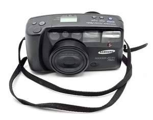 Samsung Maxima Zoom 760i 35 mm fotocamera punta e scatta pellicola nera *TESTATA* - Foto 1 di 1