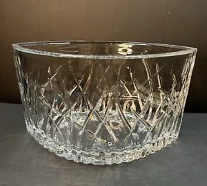 Vtg EAPG Heavy Lead Crystal Oval Boat/Eye Shaped Bowl Mint Unmarked - Picture 1 of 8