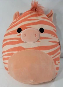 Squishmallows: JOSUE THE ZEBRA 11" Peach Stripe Orange First to Market Toy Plush - Picture 1 of 4