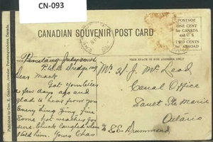 SAVOYSTAMPS–CANADA POSTCARD–YEAR UNCLEAR–SOUVENIR POSTCRAD TO ONTARIO - Picture 1 of 2