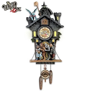 The Bradford Exchange Wizard of Oz Cuckoo Clock with Barking Toto - Picture 1 of 8