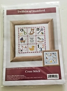 Counted Cross Stitch Birth Sampler Kit by Twilleys of Stamford - Picture 1 of 3