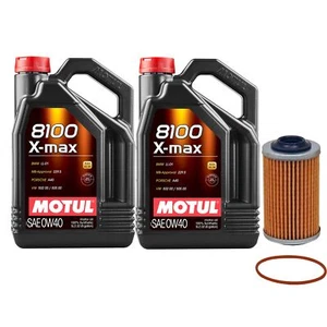 10L Motul 8100 X-MAX 0W40 Wix Filter Motor Oil Change Kit For Saab 9-3 SRX CTS - Picture 1 of 1