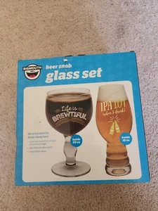 Big Mouth Bier Snob Glas Set Neu - Bild 1 von 4