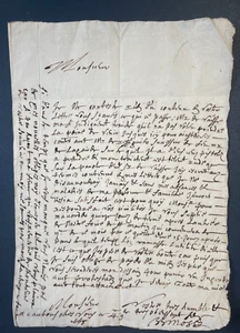 Brief vom 4. November 1668, verschlossen mit 2 roten Wachsstempeln - Bild 1 von 5