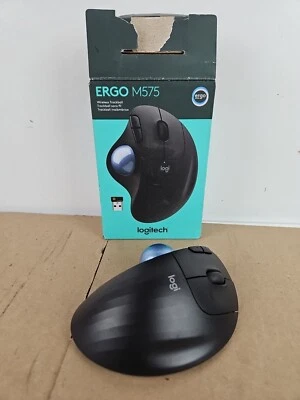 Logitech Ergo M575 Wireless Trackball Mouse - Dual Connectivity  - Image 1 of 4