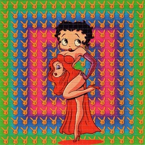 Jessica Betty Boop Pika Kaninchen BLOTTERKUNST perforierte Tabs psychedelische Kunst - Bild 1 von 1