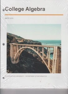 College Algebra Math 1213 workbook-Based on R. Blitzer-Southeastern Univ. Custom - Picture 1 of 2