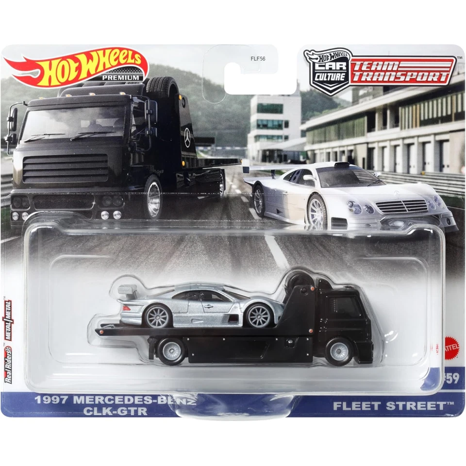 Hot Wheels Mercedes Benz CLK-GTR 1997 #59 Team Transport 2 Set Vehicles Mattel - Image 1 of 1