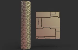 Rouleau texturé 11 pour socles Impréssion 3D pour jeux de figurines - Foto 1 di 1