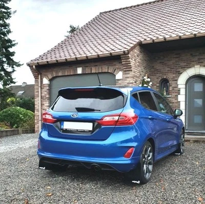 rallyflapZ | Mud Flaps Qty4 FITS: Ford Fiesta Mk8 / 8.5 ST Black 3.2mm PVC RF-W - Image 1 of 4