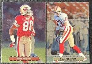 1996 Upper Deck Silver Collection #NW5 Jerry Rice / Stokes Team Helmets 49ers - Picture 1 of 2
