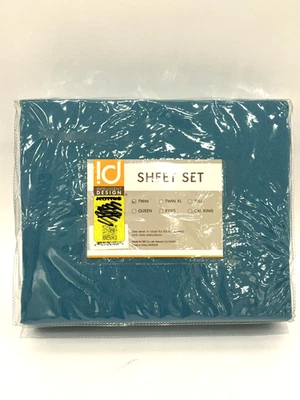 Intelligent Design Microfiber Twin Bed Sheet and Pillow Case 3 PC Set Teal NEW - Image 1 of 3