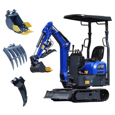 13.5HP Mini Excavator 1 TON B&S EPA Engine Hydraulic Thumb Digger Free Shipping - Image 1 of 4