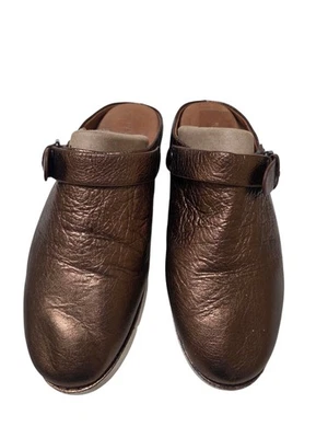 Zapatos sin cordones Gentle Souls Kenneth Cole Esther metálicos de cuero bronce mula 10M Foto 1 de 4