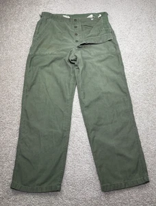 Vintage OG-107 Satin Hose 35x30 Vietnamkrieg Baggy Fatigue Typ 1 Klasse 1 60er - Bild 1 von 23