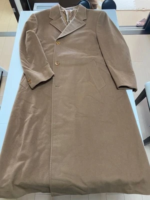 Abrigo Chesterfield 100 % cachemir Loro Piana talla L marrón hecho en Italia para hombre Foto 1 de 4