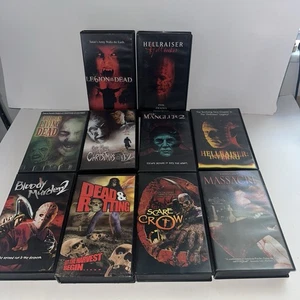 Lot of 10 blockbuster horror movie rental cases No Movies Cases Only Hellraiser - Bild 1 von 11