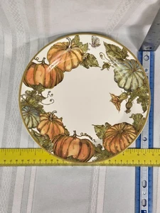 Plato de ensalada de calabaza Pottery Barn otoño otoño acción de gracias herencia de China - Imagen 1 de 3