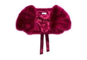 monnalisa girls Plush Neck Warmer Plum  - Picture 1 of 4
