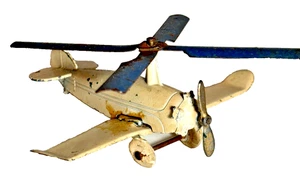 1930'S TOOTSIETOY AUTO GYRO AIRPLANE COPTER ALL ORIGINAL - Picture 1 of 9