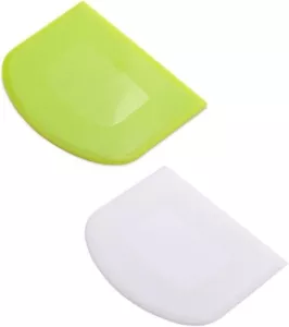 2 Pieces Dough Scraper Bowl Food-Safe Plastic Dough Cutter Flexible Bench Multip - Picture 1 of 7