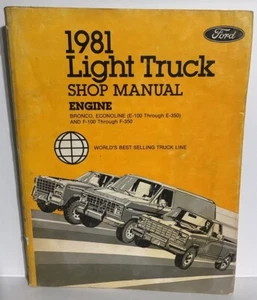 1981 Ford Light Truck Shop Manual Engine Bronco Econoline And F100 - F350  - Bild 1 von 4
