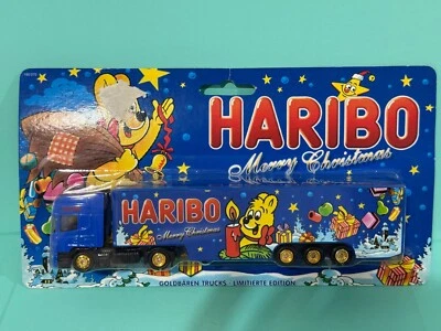 GERMAN ADVERTISING MODEL TRUCKS 1:87 HO SCALE HARIBO SCANIA CHRISTMAS - Image 1 of 4