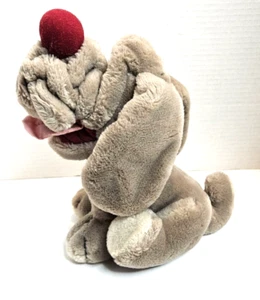 Wrinkles Seated Dog 9" Vintage 1984 Ganz Bros Heritage Collection Plush - Picture 1 of 7