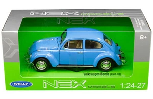 Welly 1/24 VW Volkswagen 1967 BEETLE Hard Top Diecast Model -BLUE- - Picture 1 of 5