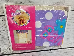 Vintage 1991 Barbie tenda Poof Valance di Stevens 84x15 fiori a pois NOS - Foto 1 di 7