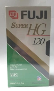 3 Fuji Super HG Hi-Fi Stereo Recording VHS Tape T-120 6 Hours Factory Sealed - Picture 1 of 7