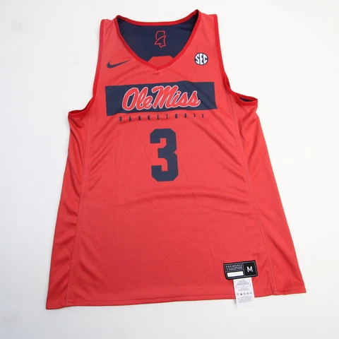 Ole Miss Rebels Nike Practice Jersey - Basketball Women's Red/Navy New Cover