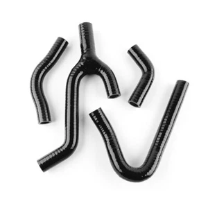 For KTM 250 300 380 MXC 1998-2002 2000 Silicone Coolant Radiator Hose Kit Black - Picture 1 of 8