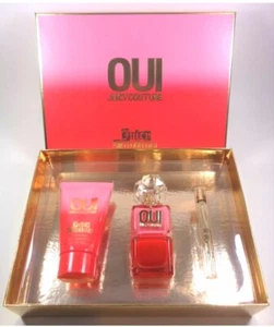 Juicy Couture OUI Fragrance 3 Piece Gift Set 3.4 OZ Eau De Parfum NEW IN BOX - Picture 1 of 2