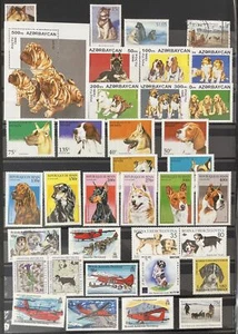 World Australia Germany Antigua Benin DOGS Wildlife MNH MH Used(150+) MK7937 - Picture 1 of 6