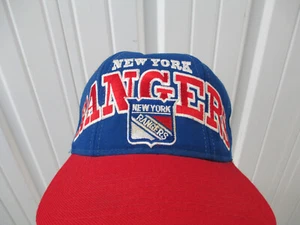 VINTAGE STARTER NHL NEW YORK RANGERS SEWN SNAPBACK HAT CAP LETTERS 90s PREOWNED - Picture 1 of 12