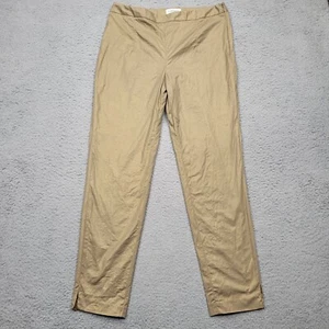 Carmen Marc Valvo Pants Womens 4 Gold Tapered Leg Side Zip Crop 30x28* - Picture 1 of 17