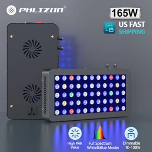 Phlizon 165W Aquarium LED Reef Lights for Fresh/Salt Water Coral Fish Tank Lamp - Picture 1 of 12