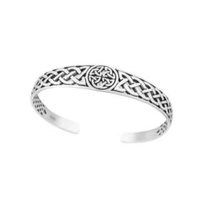 CELTIC KNOT Silber Armreif Armband Amulett 925 Wikinger Viking Valknut Knoten - Bild 1 von 1