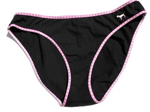 Neu mit Etikett Victoria's Secret PINK DOG Vintage-Bikinihöschen M klassischer gepunkteter Besatz - Bild 1 von 6