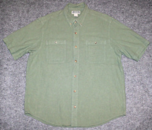 DULUTH MEN'S HEMP S/S SHIRT 42501 Relaxed Fit Breathable Green sz XL Shirt