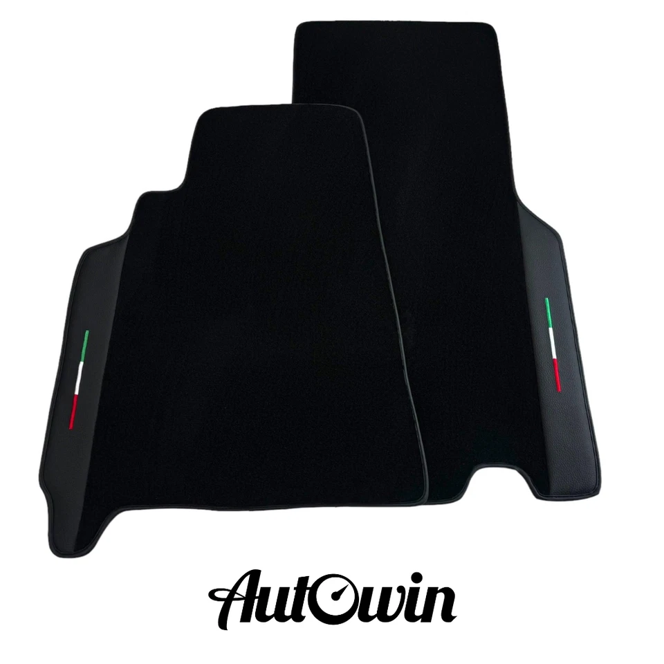 Alfombrillas negras marca AutoWin para Ferrari 550 Maranello 1996-2002 con cuero Foto 1 de 4