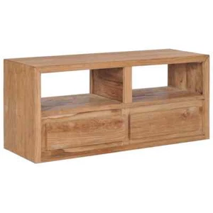 NNEVL TV Cabinet 90x30x40 cm Solid Teak Wood - Picture 1 of 8