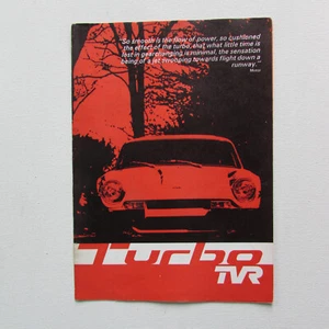 TVR Turbo Brochure (1976) - Picture 1 of 5