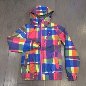 womens volcom panorama color block insulated snowboard jacket size XXS - Picture 1 of 10